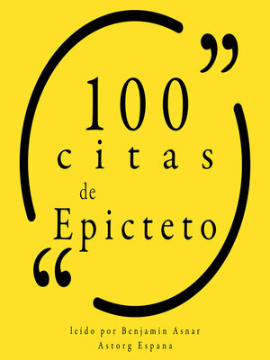 cover image of 100 citas de Epicteto